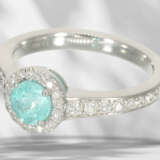 Ring: moderner Brillantring mit seltenem Paraiba-Turmalin, n… - Foto 2