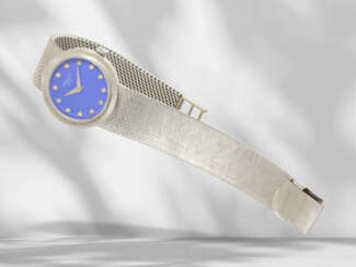 Armbanduhr: feine, weißgoldene vintage Damenuhr von Chopard,…