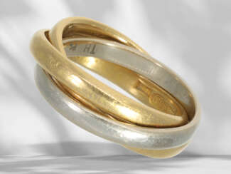 Ring: vintage Ring im Cartier-Stil, 900er Gold…