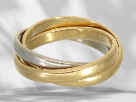 Ring: vintage ring in Cartier style, 900 gold… - photo 3