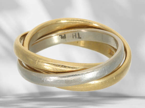 Ring: vintage ring in Cartier style, 900 gold… - photo 4