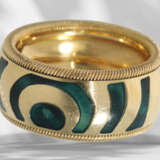 Ring: high-quality designer ring with gold/enamel and brilli… - photo 4