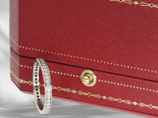 Ring: luxuriöser, feiner Cartier Memoire-Brillantring aus Pl…