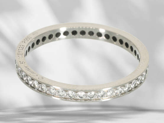 Ring: luxurious, fine Cartier memoire brilliant-cut diamond … - фото 3