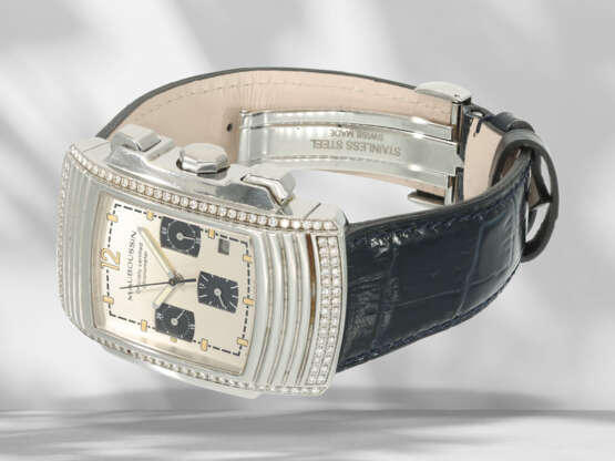 Wristwatch: luxurious chronograph with brilliant-cut diamond… - фото 2