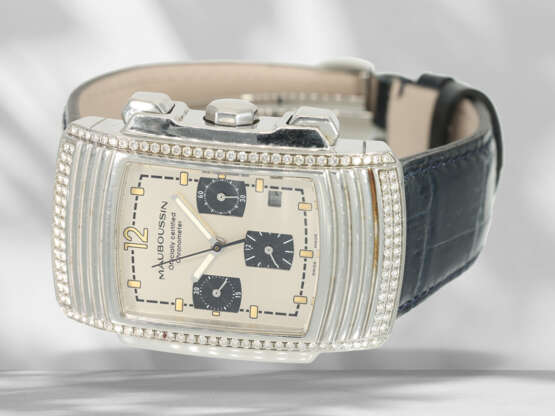 Wristwatch: luxurious chronograph with brilliant-cut diamond… - photo 3