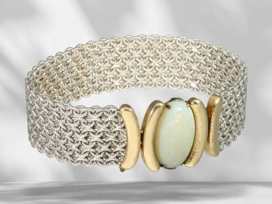 Attractive, heavy and handcrafted bicolour designer bracelet… - photo 2