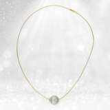 Modern, very noble goldsmith necklace with diamonds and a Ta… - photo 5
