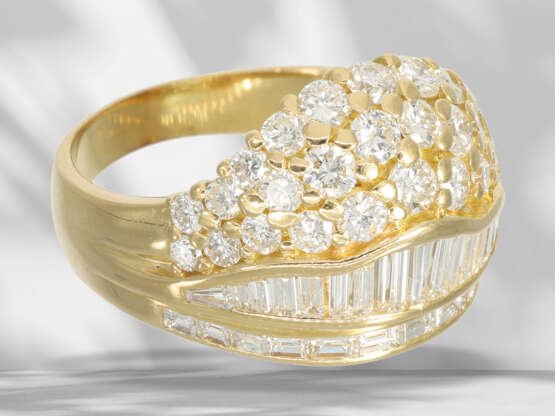 Ring: modern and very attractive diamond/brilliant-cut diamo… - фото 5