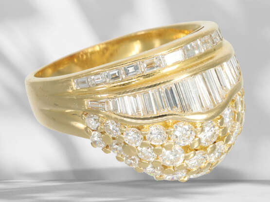 Ring: modern and very attractive diamond/brilliant-cut diamo… - фото 6