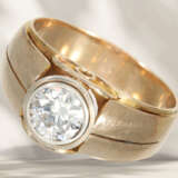 Ring: antique solitaire diamond goldsmith ring, beautiful di… - photo 1