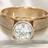 Ring: antique solitaire diamond goldsmith ring, beautiful di… - photo 2