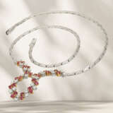 Chain/necklace: high-quality vintage ruby/brilliant-cut diam… - photo 4