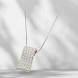 Chain/pendant: fine white gold chain with high-quality diamo… - photo 2