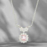 Chain: high-quality, like new platinum necklace with certifi… - photo 1