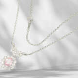 Chain: high-quality, like new platinum necklace with certifi… - photo 4