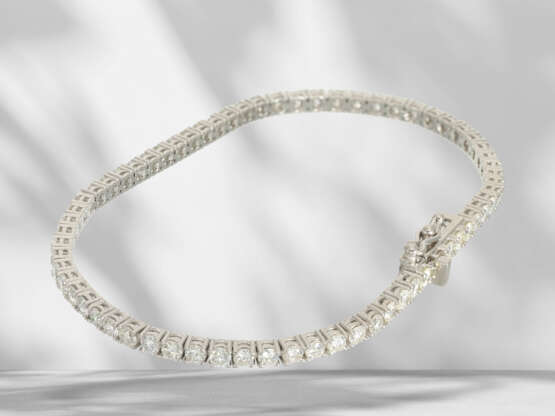 Bracelet: high-quality, handcrafted brilliant-cut diamond/te… - photo 3