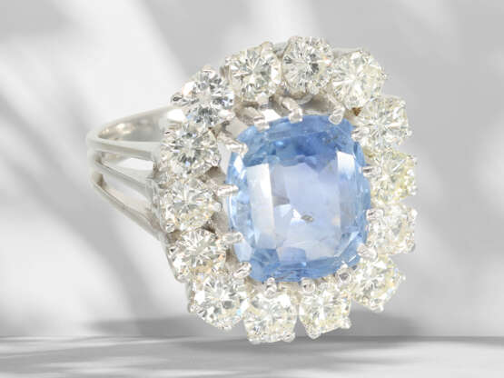 Ring: hochwertiger, sehr attraktiver vintage Blütenring mit … - Foto 3