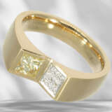 Ring: high-quality, modern brilliant-cut diamond/diamond des… - photo 1