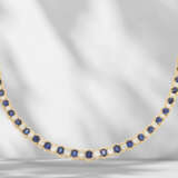 Chain: high-quality vintage sapphire/brilliant necklace, 6.2… - photo 1