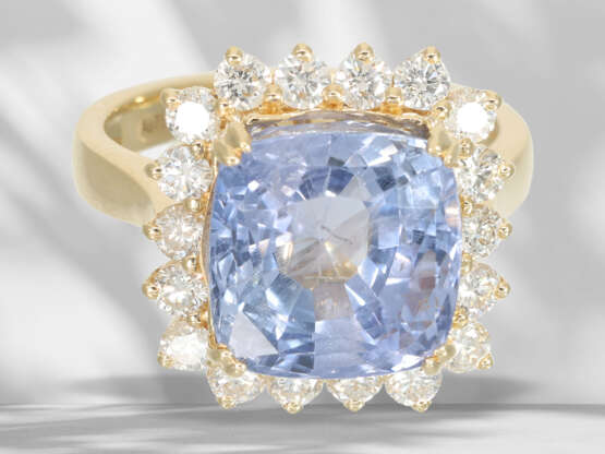 Ring: Goldschmiedering mit besonders schönem Ceylon-Saphir v… - Foto 4