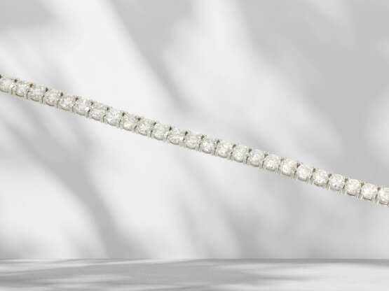 Armband: hochwertiges, handgearbeitetes Tennisarmband mit Br… - Foto 2