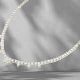 Chain: modern platinum necklace set with diamonds, 5.34ct, l… - photo 4