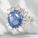 Ring: impressive brilliant-cut diamond/diamond gold ring wit… - photo 5