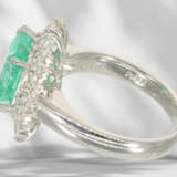 Ring: hochwertiger Platinring mit großem, hochfeinen Smaragd… - Foto 4