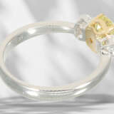 Ring: high-quality diamond ring, centre stone Fancy Intense … - photo 5