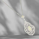 Chain/necklace/pendant: chain with high-quality diamond pend… - photo 3