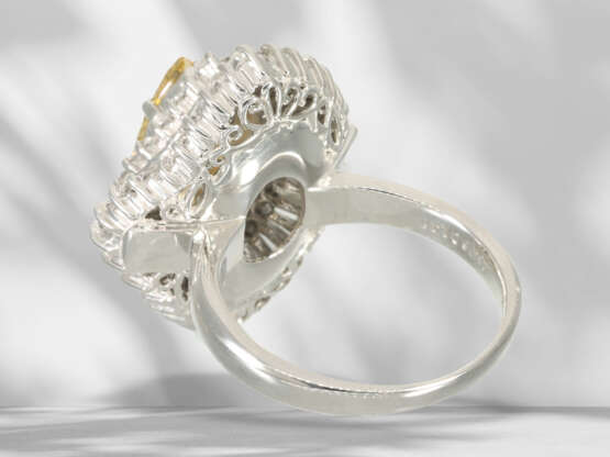 Ring: unique ballerina platinum ring with high-quality diamo… - фото 9