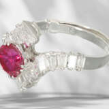 Exclusive ruby/diamond goldsmith ring, ultra-fine carmine re… - photo 6