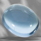 Loose natural maxixe beryl in oval cabochon cut, 24.6ct, blu… - photo 2