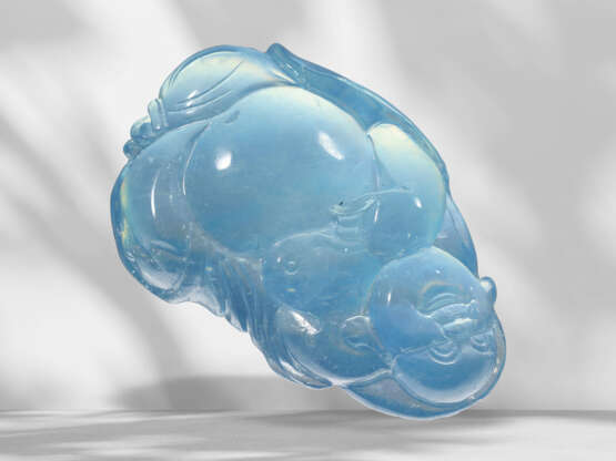 Interesting carved aquamarine in the shape of a Buddha, appr… - фото 5