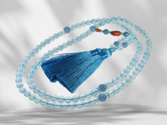 Chain: like new, unusual aquamarine centrepiece necklace wit… - фото 1