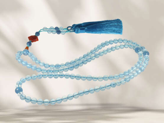 Chain: like new, unusual aquamarine centrepiece necklace wit… - photo 2