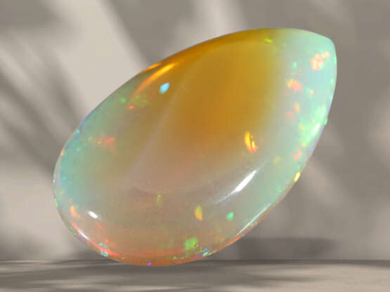 Opal von ca. 30ct in Tropfenform mit interessantem Farbspiel… - Foto 5