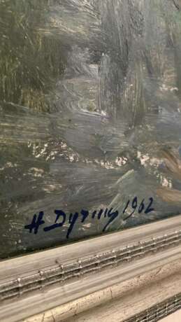 Картина художника Дучиц Н.В. Дучиц Дучиц Canvas on cardboard Oil paint Landscape painting Byelorussia 1962 - photo 5