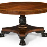 A REGENCY ORMOLU-MOUNTED, ROSEWOOD, AMBOYNA, ROSEWOOD-GRAINED, AND PARCEL-EBONIZED CENTER TABLE - фото 2