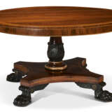 A REGENCY ORMOLU-MOUNTED, ROSEWOOD, AMBOYNA, ROSEWOOD-GRAINED, AND PARCEL-EBONIZED CENTER TABLE - Foto 3