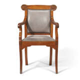 A SET OF SIX ANGLO-INDIAN PADOUK ARMCHAIRS - photo 2