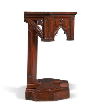 A VICTORIAN GOTHIC-REVIVAL OAK SIDE TABLE - photo 3