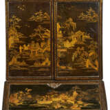 A CHINESE EXPORT BLACK-AND-GILT LACQUER BUREAU CABINET - photo 4