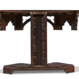 A VICTORIAN GOTHIC-REVIVAL OAK SIDE TABLE - photo 4