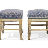 A PAIR OF DIRECTOIRE STYLE GREY-PAINTED AND PARCEL-GILT TABOURETS - photo 4