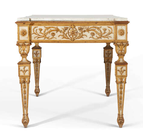 A NORTH ITALIAN GRAY-PAINTED AND PARCEL-GILT CENTER TABLE - photo 5