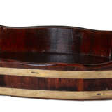 A GEORGE III BRASS-BOUND MAHOGANY BUTLER'S TRAY - photo 2