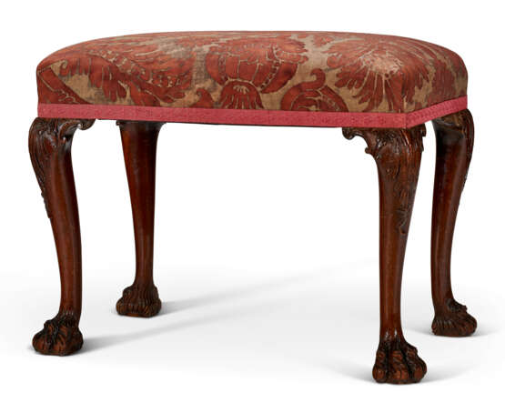 AN ENGLISH MAHOGANY STOOL - фото 1