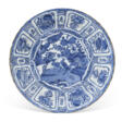 A LARGE CHINESE EXPORT PORCELAIN BLUE AND WHITE 'KRAAK' CHARGER - Архив аукционов